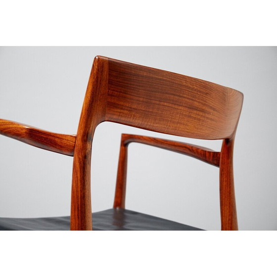 Image 1 of Black chair in rosewood by Niels O. Moller