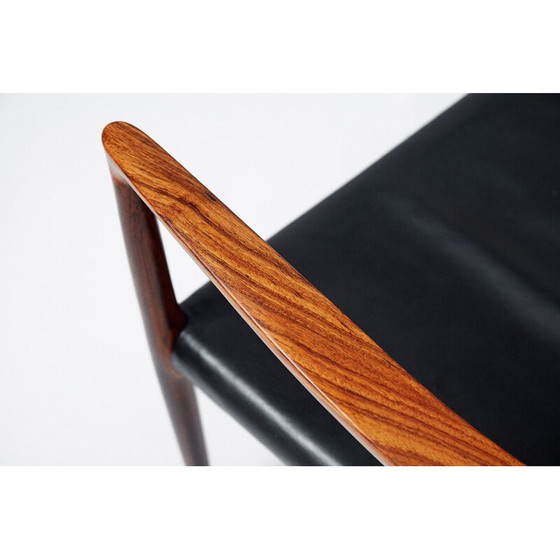 Image 1 of Black chair in rosewood by Niels O. Moller