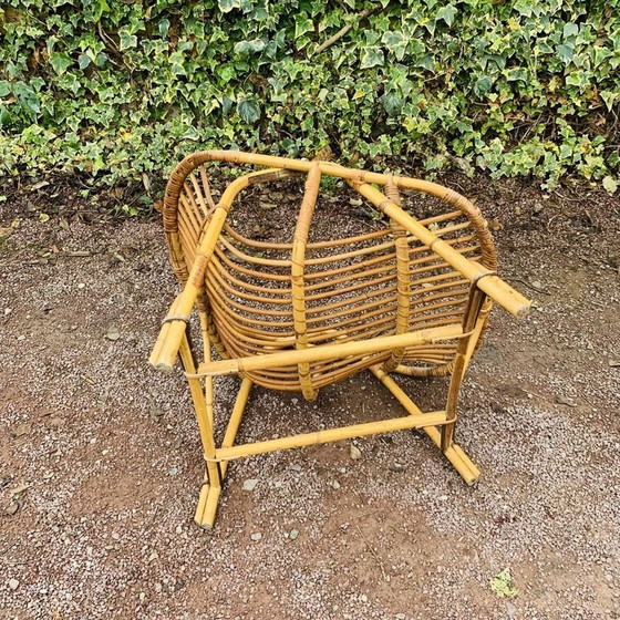 Image 1 of Rattan Shell Armchair