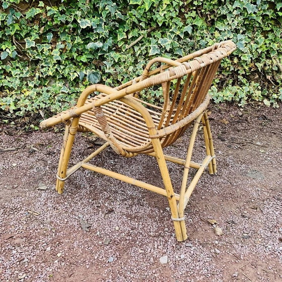 Image 1 of Rattan Shell Armchair