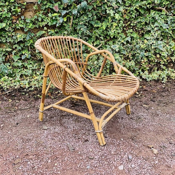 Image 1 of Rattan Shell Armchair