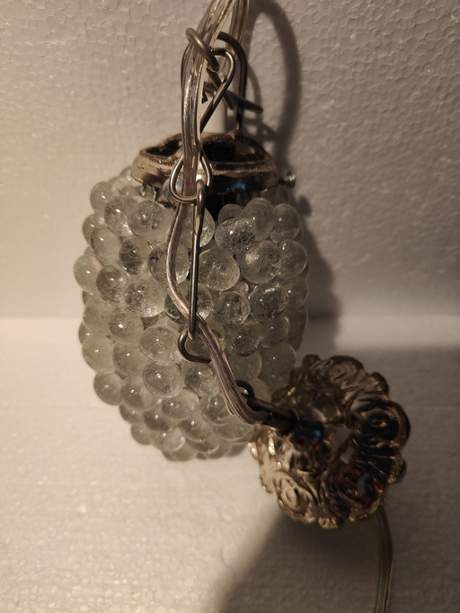 Hand-blown Murano Grapevine Pendant Lamp Pointed