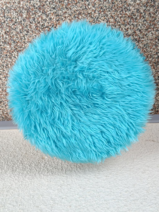 Blue Moumoute Stool