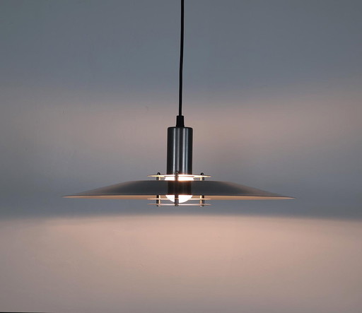 Lyfa vintage Danish design pendant lamp silver 4045