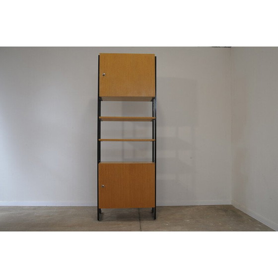 Image 1 of Mensola da parete vintage in legno e ferro, Cecoslovacchia 1980