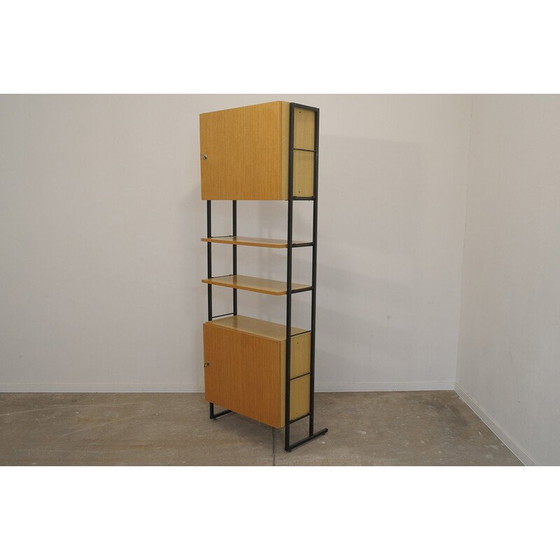 Image 1 of Mensola da parete vintage in legno e ferro, Cecoslovacchia 1980