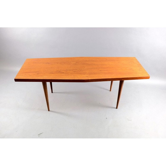 Image 1 of Vintage teak trapeze coffee table, Germany 1960