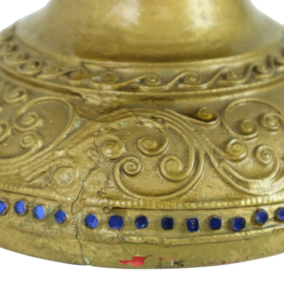 Image 1 of Wooden Offering Bowl Gold Leaf Burma