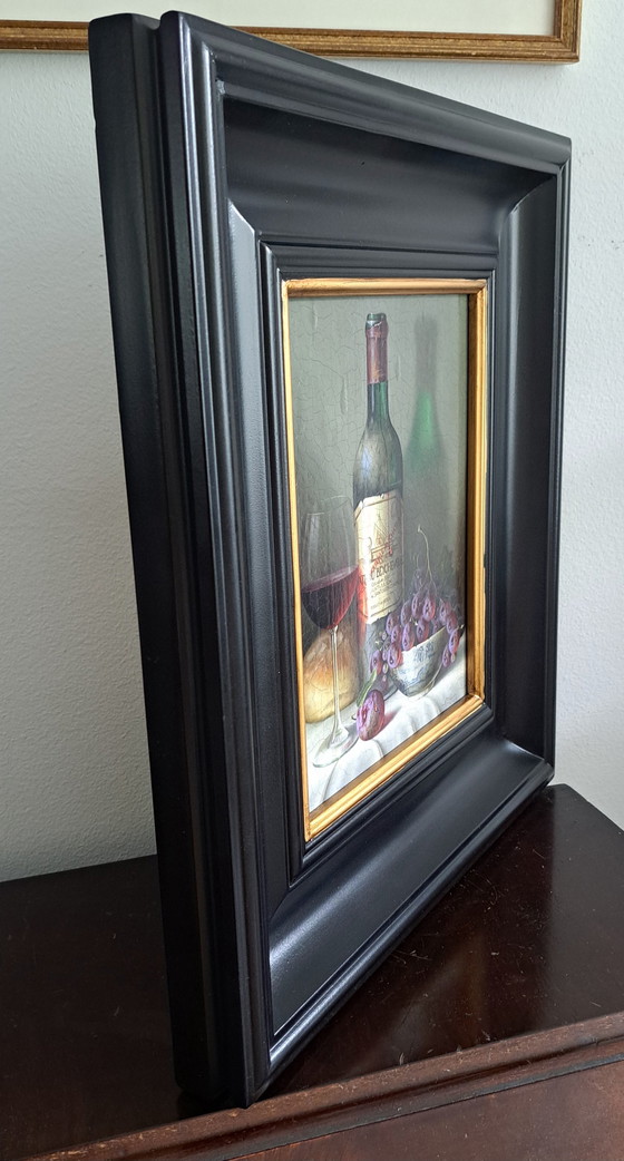 Image 1 of Still Life With Wine And Grapes By Rob Ritchie