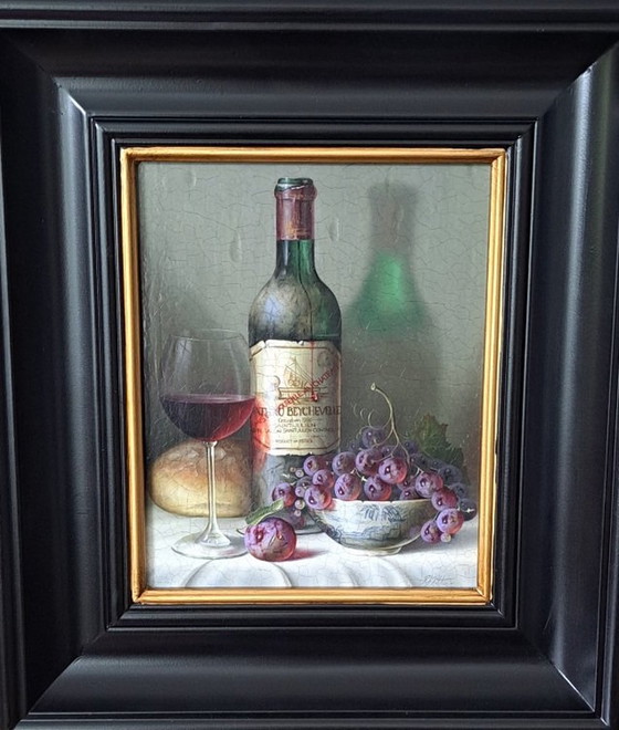 Image 1 of Still Life With Wine And Grapes By Rob Ritchie