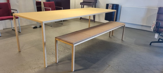 Image 1 of Arco Slim table with Arco Slim Bench with cushion