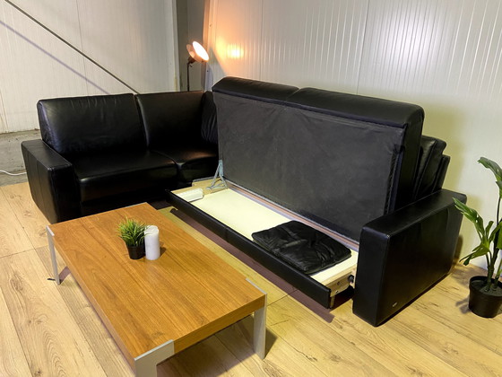 Image 1 of Leather sofa Geparde sofa bed