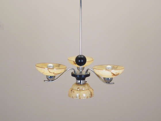 Image 1 of Glass Chandelier, Danish Design, 1970S, Production: Denmark