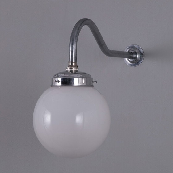 Image 1 of Vintage opaline glass wall lamp, 1950s