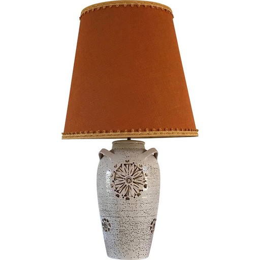 Vintage ceramic lamp by Aldo Londi for Bitossi, 1970