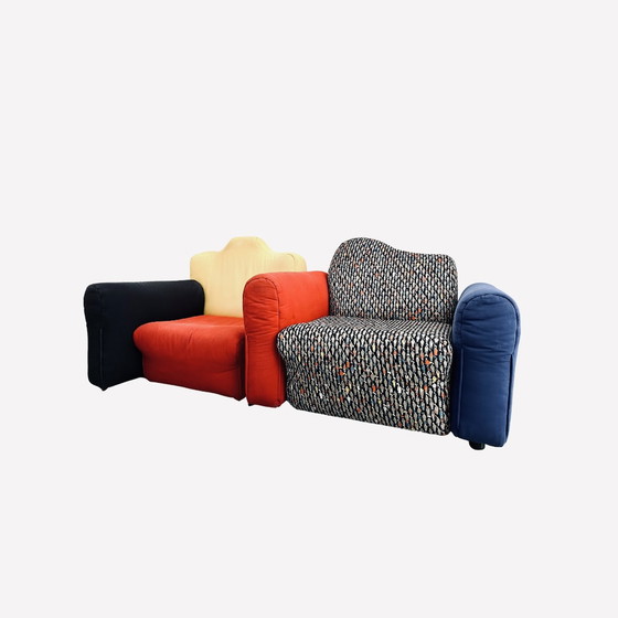 Image 1 of Modular Italian Cannaregio sofa by Gaetano Pesce for Cassina, 1987, set of 2