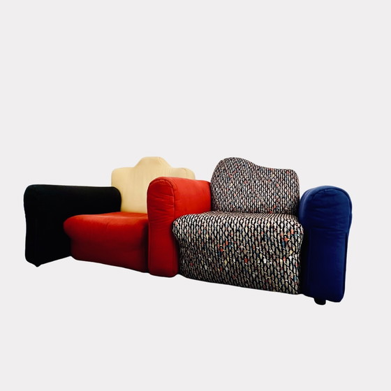 Image 1 of Modular Italian Cannaregio sofa by Gaetano Pesce for Cassina, 1987, set of 2