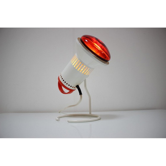 Image 1 of Vintage infrared Chirana table lamp in metal and plastic, Czechoslovakia 1980