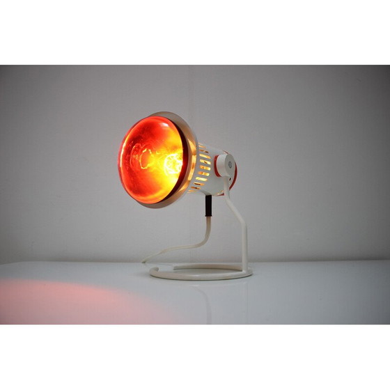 Image 1 of Vintage infrared Chirana table lamp in metal and plastic, Czechoslovakia 1980