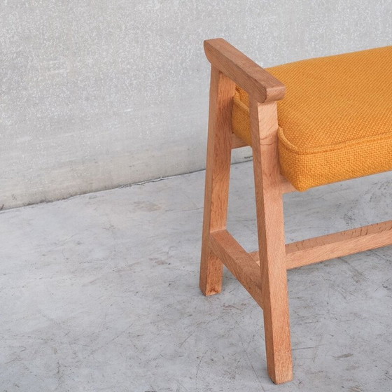 Image 1 of Vintage oak stool by Guillerme and Chambron, France 1960