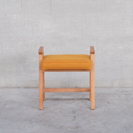 Image 1 of Vintage oak stool by Guillerme and Chambron, France 1960