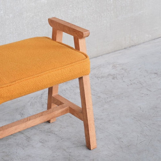 Image 1 of Vintage oak stool by Guillerme and Chambron, France 1960