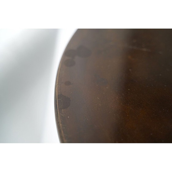 Image 1 of Round vintage side table in mahogany by Osvaldo Borsani, Italy 1950