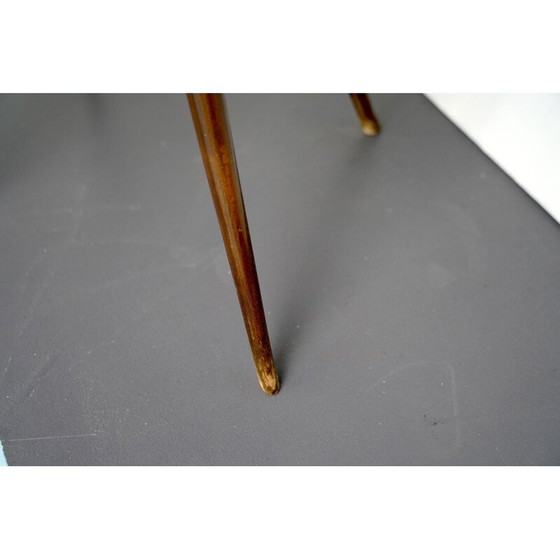 Image 1 of Round vintage side table in mahogany by Osvaldo Borsani, Italy 1950