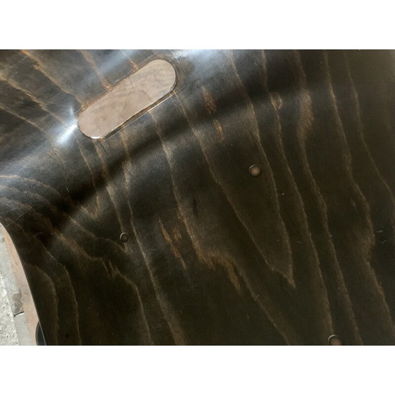 Image 1 of Coppia di sedie industriali vintage S30 in metallo e legno pressato di Galvanitas per Pagholz e Thurop SA, Germania 1967