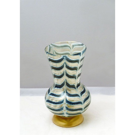 Vintage Graffito Barbarico Vase by Ercole Barovier for Barovier & Toso, 1969