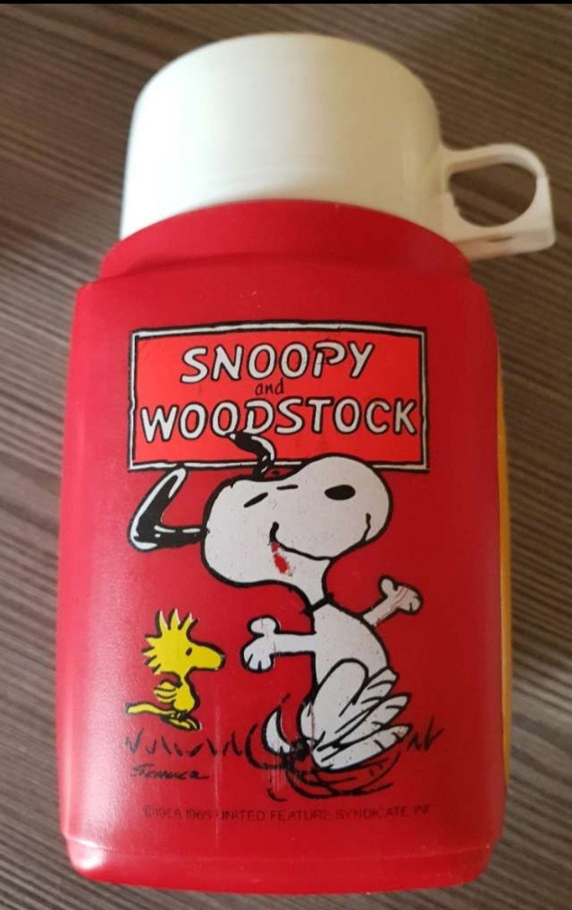 VINTAGE 1965 PEANUTS THERMOS Only No Lunchbox, Charlie Brown