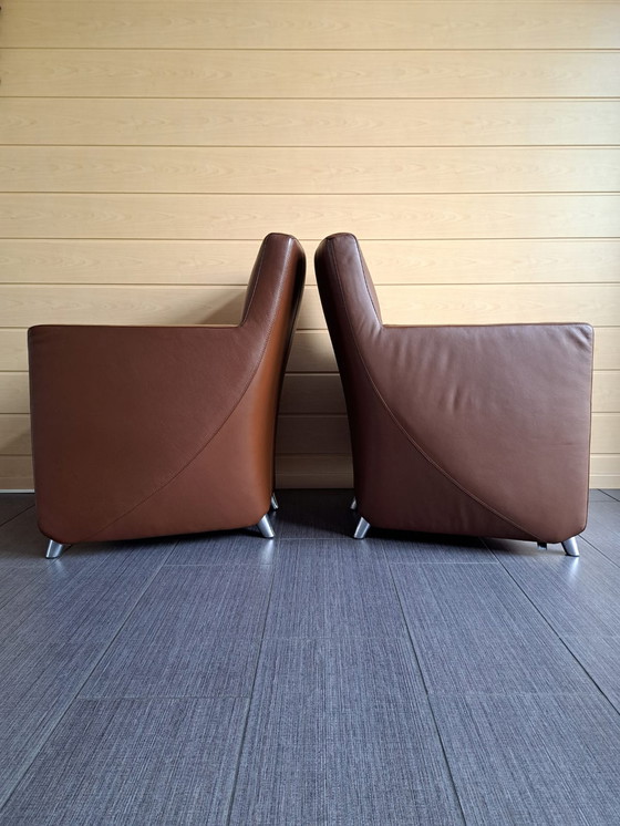 Image 1 of 2x Leolux Dolcinea armchairs