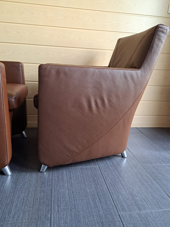 Image 1 of 2x Leolux Dolcinea armchairs