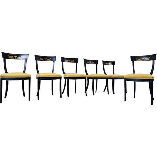 Set Of 6 vintage Chairs Belgium