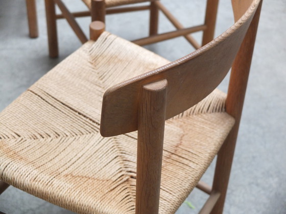 Image 1 of Ensemble de 6 chaises de salle à manger "J39" de Børge Mogensen pour Fdb Møbler, 1947