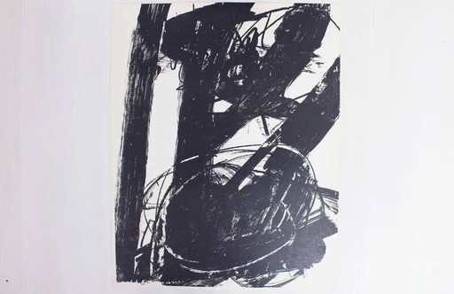 Lithograph by Swiss artist Bernd Völkle 1963 