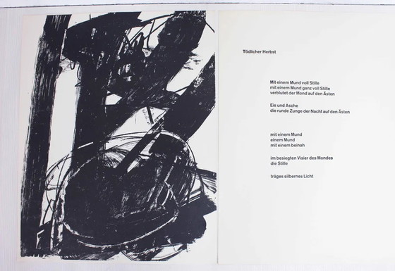 Image 1 of Lithograph by Swiss artist Bernd Völkle 1963 