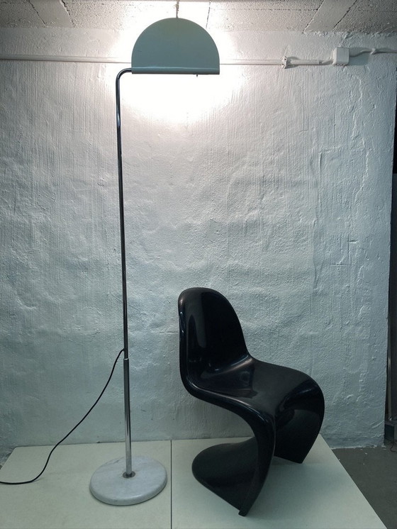 Image 1 of Italian Mezzaluna floor lamp design Bruno Gecchelin For Skipper 70s