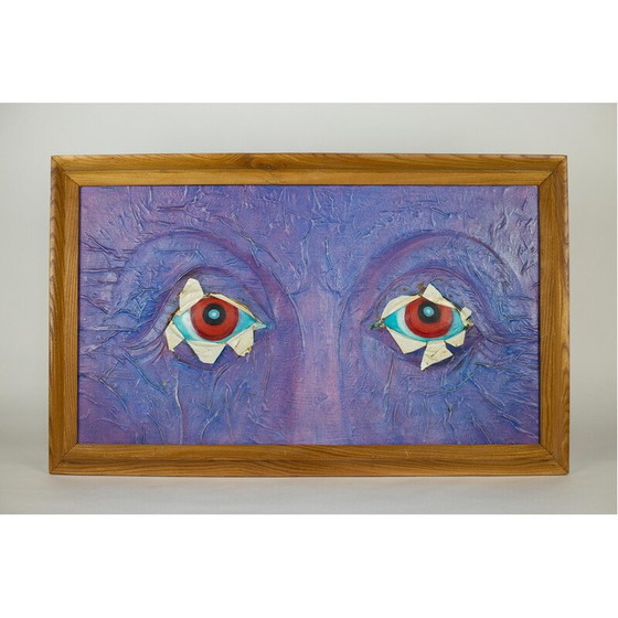 Image 1 of Vintage painting "The Eyes of Tobie" by Vincent Gonzalez