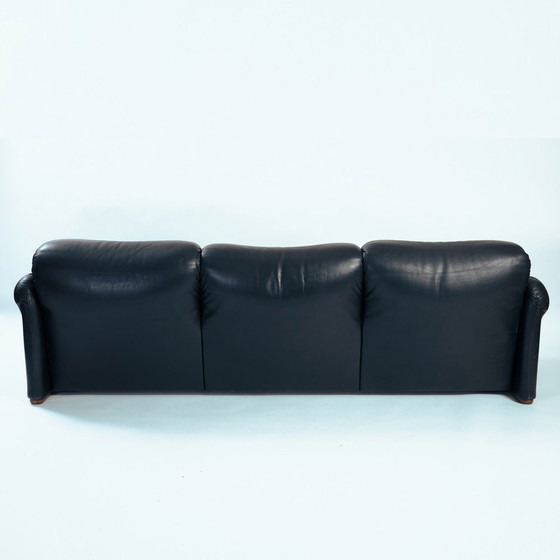 Image 1 of Maralunga Leather 3 Seater Sofa, Cassina, Vico Magistretti