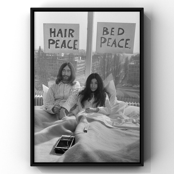 Image 1 of Fine Art Print Of John Lennon And Yoko Ono's Bed- In For Peace, 1969