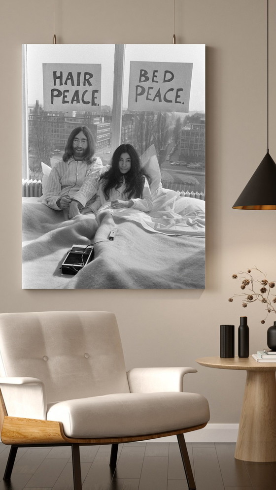 Image 1 of Fine Art Print Of John Lennon And Yoko Ono's Bed- In For Peace, 1969