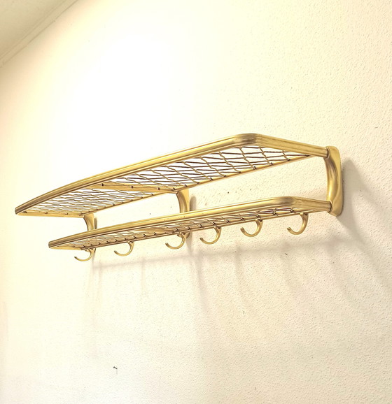 Image 1 of large fifties string coat rack