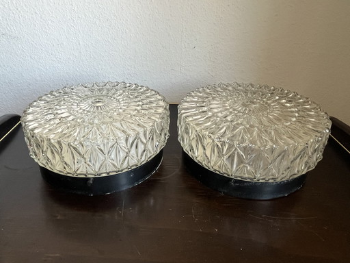 2x ERCO Wall/Ceiling Lamps