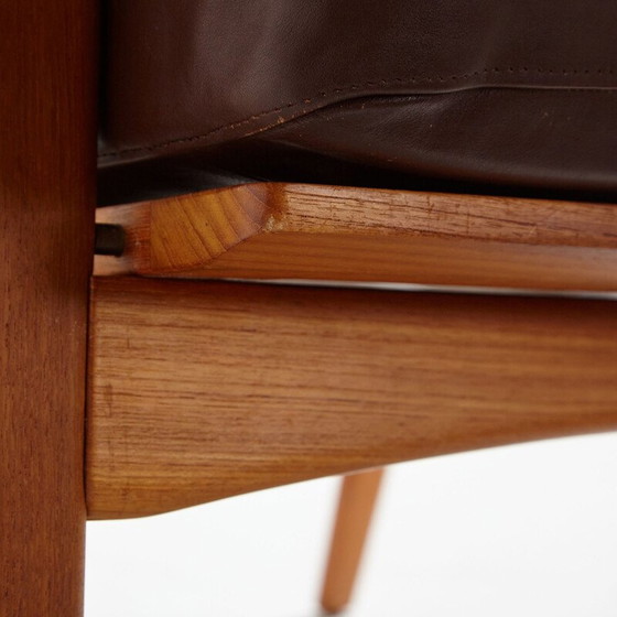 Image 1 of Danish vintage leather sofa by Arne Wahl Iversen for Komfort, 1950