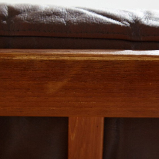 Image 1 of Danish vintage leather sofa by Arne Wahl Iversen for Komfort, 1950