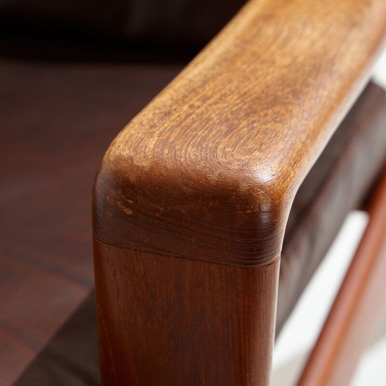 Image 1 of Danish vintage leather sofa by Arne Wahl Iversen for Komfort, 1950