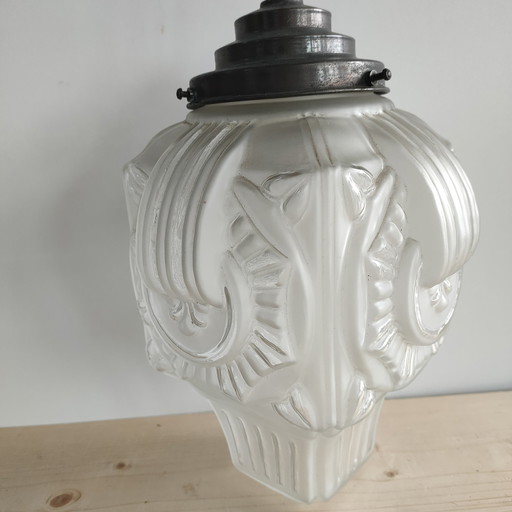 Belgian Scailmont Art Deco Glass Lamp ( +/-1930)