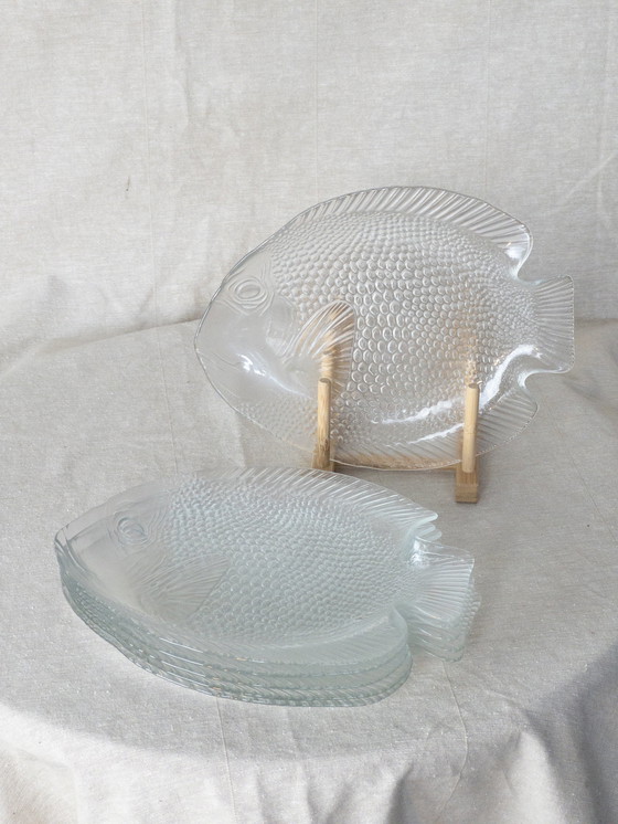 Image 1 of 6x assiette à poisson vintage
