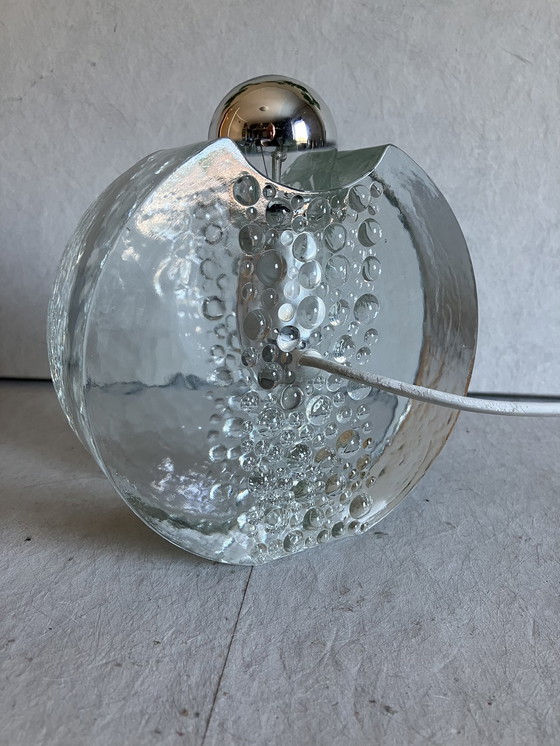 Image 1 of Design glass table lamp with head mirror lamp